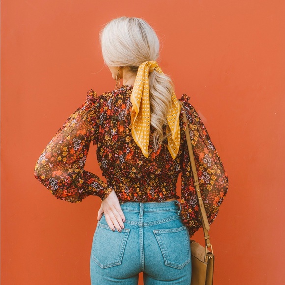 NWT Free People Twyla Floral Print Top size XS - Picture 3 of 10